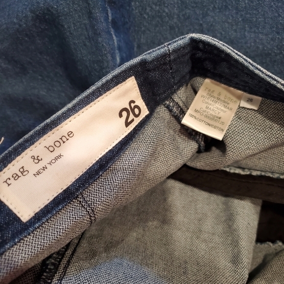 RAG & BONE Racer Denim Mini Skirt - Picture 4 of 5